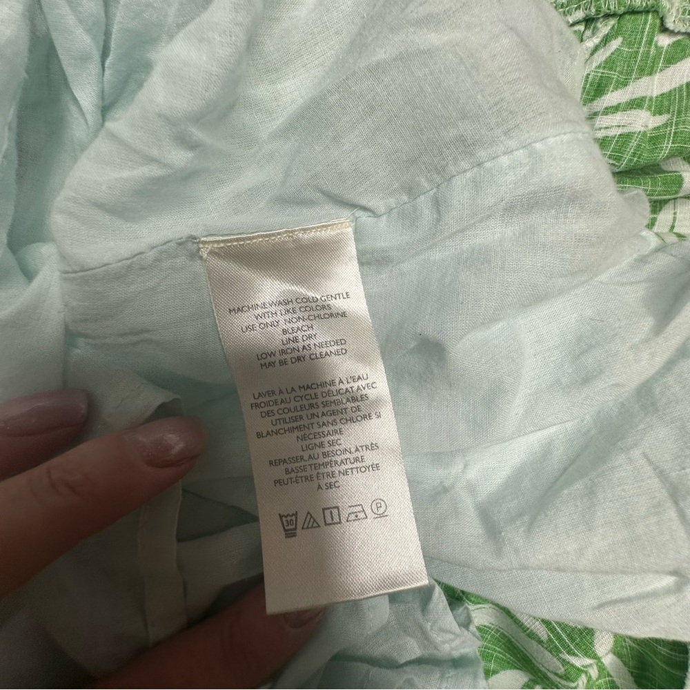 NWOT Anthropologie Maeve Cassandra green/white Floral Maxi Dress xs - Picture 11 of 14